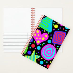 Bold and Colourful Graphic Print  Notebook