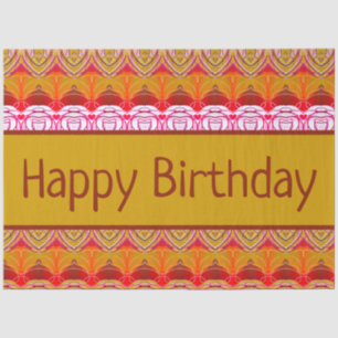 Bold and Decorative Birthday Paper Tissue