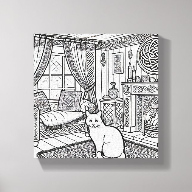Bold and Easy Cat #24 Canvas Print (Front)