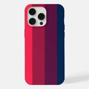 Bold and elegant pattern in shades of red, purple iPhone 15 pro max case