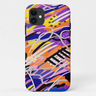Bold and Expressive Abstract Art  iPhone 11 Case