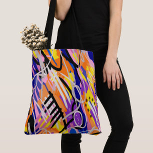 Bold and Expressive Abstract Art  Tote Bag