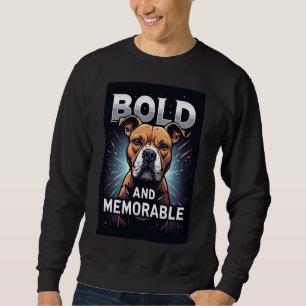 Bold And Memorable Dog Portrait Sweatshirt
