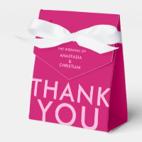 Bold and Modern Magenta Favour Box