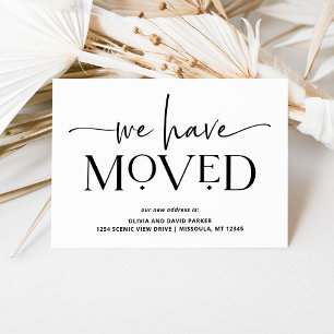 Bold and Modern   Moving Announcement Postcard