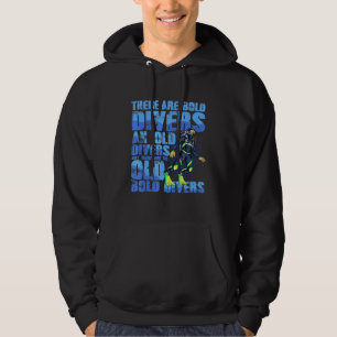 Bold And Old Divers For A Diver Sport Diver Snorke Hoodie