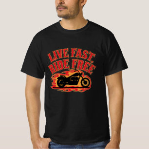 Bold and Quirky Motorcycle Artwork for Riders T-Shirt