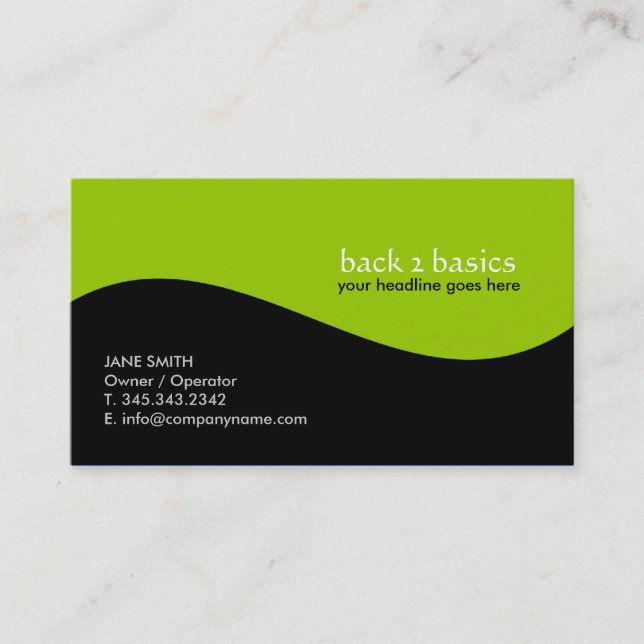 Bold and Vibrant Business card (Front)