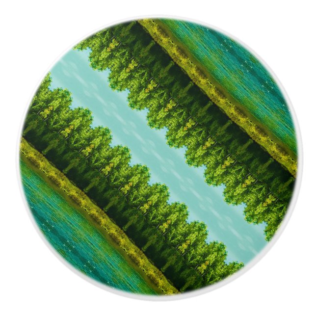 Bold And Vibrant Ceramic Knob (Front)