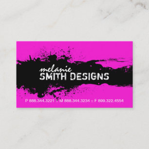 Bold and Vibrant Grunge Business Card