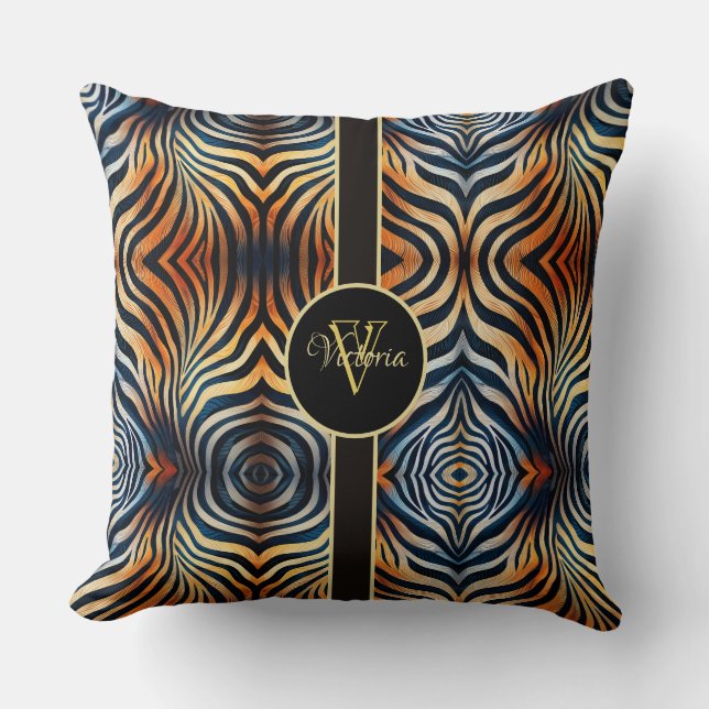 Bold and Vibrant: Personalised Pillow  (Front)