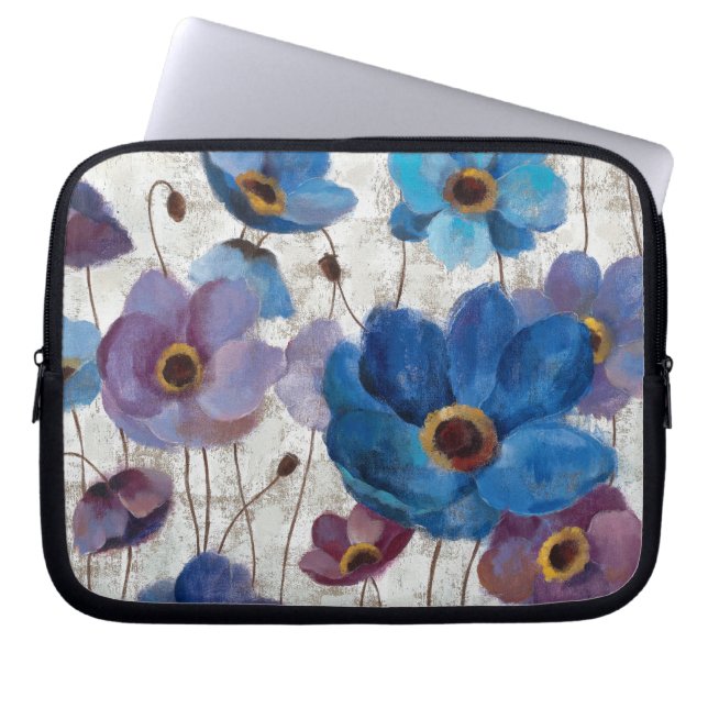 Bold Anemones Laptop Sleeve (Front)