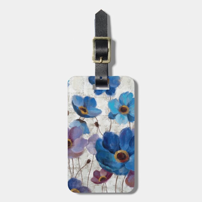 Bold Anemones Luggage Tag (Front Vertical)