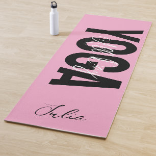 Bold Any Color Personalized Name Yoga Mat