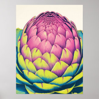 Bold Artichoke Beauty Poster