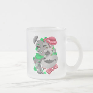 Bold & Artistic Frosted Coffee Cup