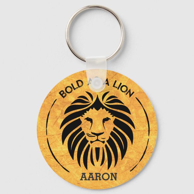 Bold As A Lion Keychain (Front)