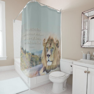Bold as a Lion Shower Curtain