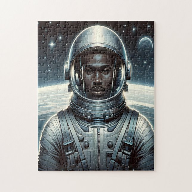 Bold Astronaut in Space  Jigsaw Puzzle (Vertical)