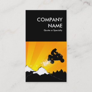 bold atv dirt trail business card