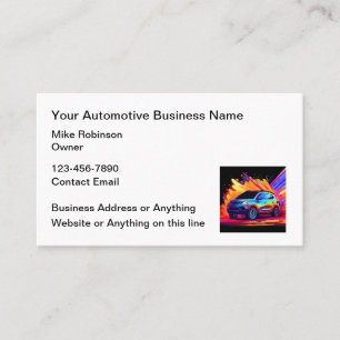Bold Automotive Services Business Cards Design