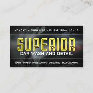 Bold automotive style business card