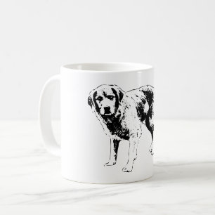 Bold Autumn Dog Outline Mug