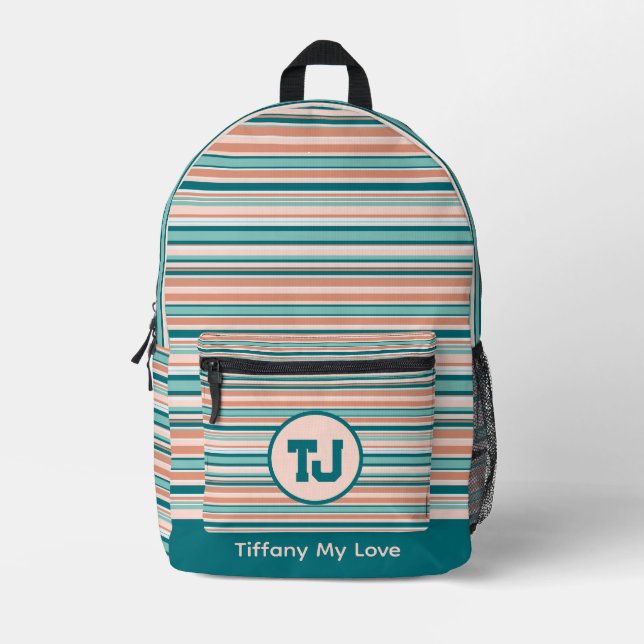 Bold Back To School Name Backpack For Girls (Front)