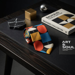 Bold Bauhaus Geometric Tie