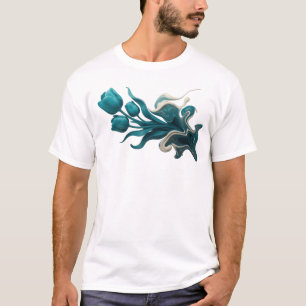 Bold & Beautiful ABSTRACT FLOWER Art Composition T-Shirt