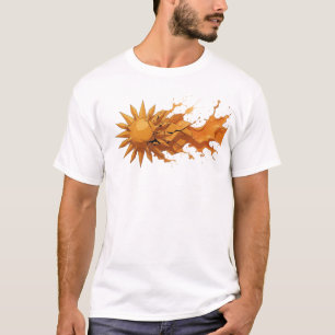 Bold & Beautiful ABSTRACT SUN Style Statement T-Shirt