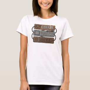 Bold & Beautiful Gold COFFEE FIRST SAVE WORLD Tee