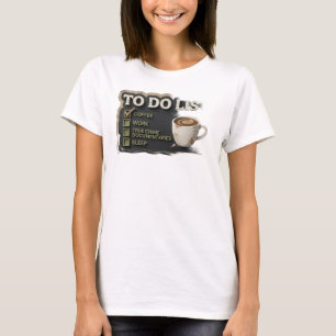 Bold & Beautiful Gold COFFEE WORK TRUE CRIME T-Shirt