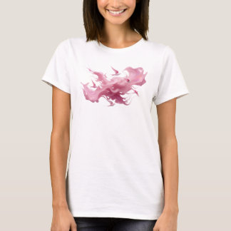 Bold & Beautiful Pink Abstract Birds Trendy Tee
