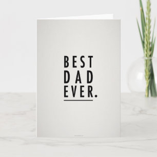 Bold Best Dad Ever Card
