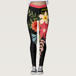 Bold & Big Multi-colour Floral  Leggings