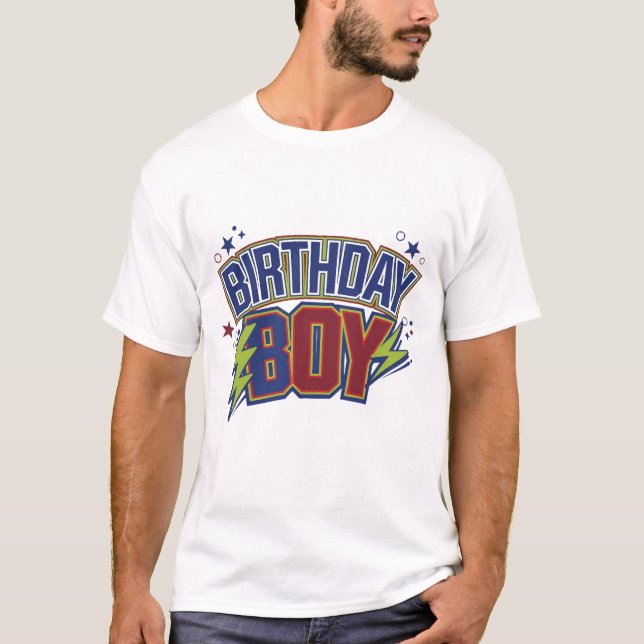 Bold Birthday Boy T-Shirt (Front)