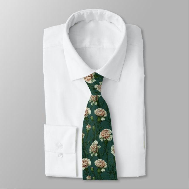 Bold Birthday Gifts For Him Carnation Flower Tie (Tied)
