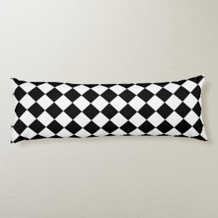 Bold Black and White Chevron Pattern Classic Body Cushion