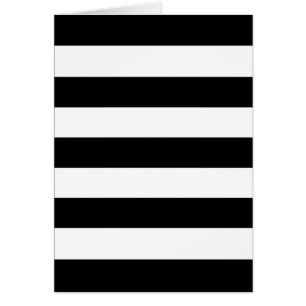 Bold Black And White Horizontal Stripes
