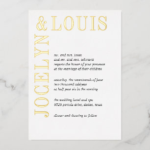 Bold Black and White Modern Wedding