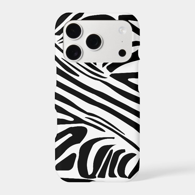 Bold Black and White Zebra Print Pattern (Back)