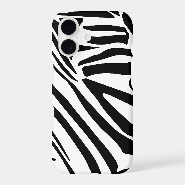 Bold Black and White Zebra Print Pattern (Back)