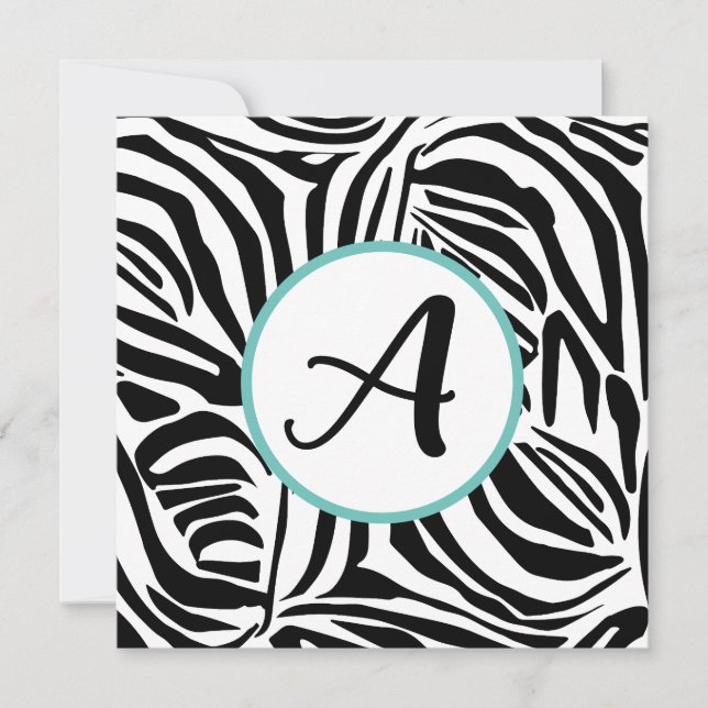 Bold Black and White Zebra Print Pattern (Front)