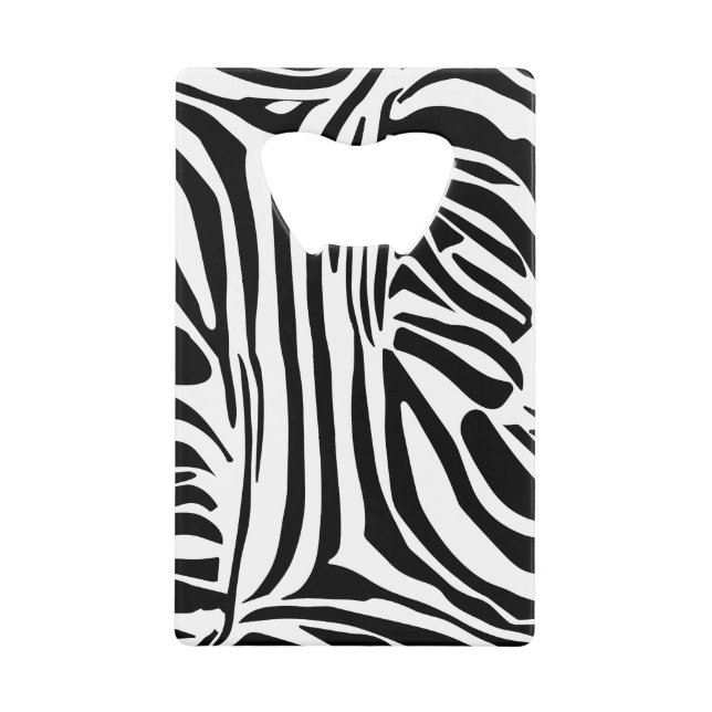 Bold Black and White Zebra Print Pattern (Front)