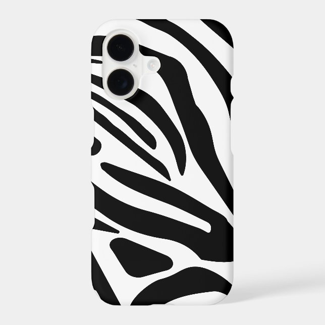 Bold Black and White Zebra Print Pattern (Back)