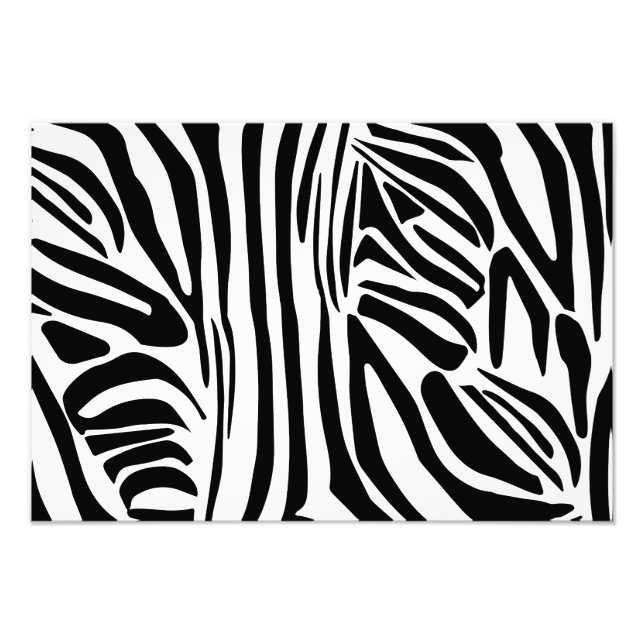 Bold Black and White Zebra Print Pattern (Front)