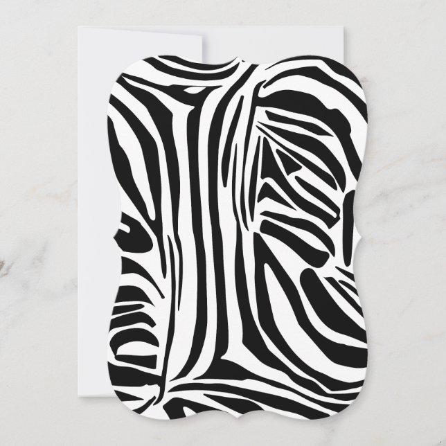 Bold Black and White Zebra Print Pattern (Front)