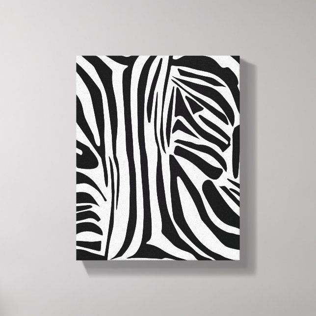 Bold Black and White Zebra Print Pattern (Front)
