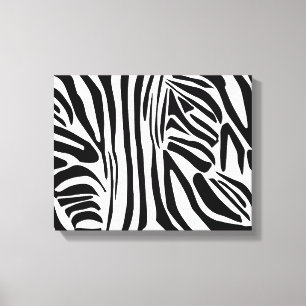 Bold Black and White Zebra Print Pattern